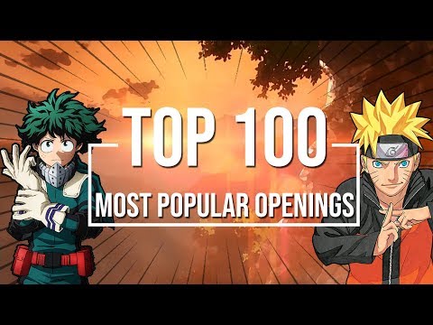 Top 100 Most Popular Anime Openings OF ALL TIME [HD 1080p]