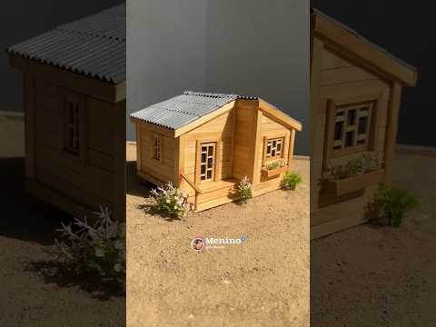 Casa rústica construída em madeiras #shorts