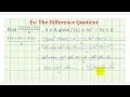 Understanding the Difference Quotient
