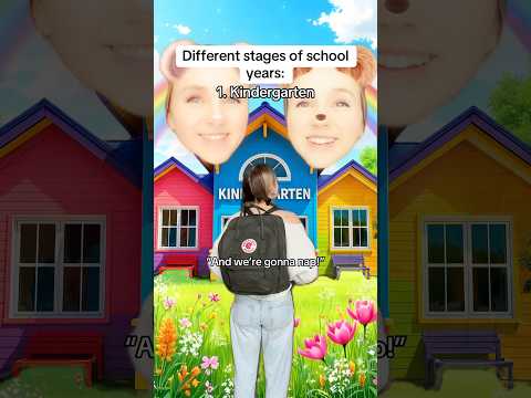 The different stages of school years #pov #skit #relatable #comedy
