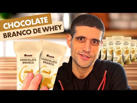 Comi o CHOCOLATE BRANCO de WHEY da GROWTH