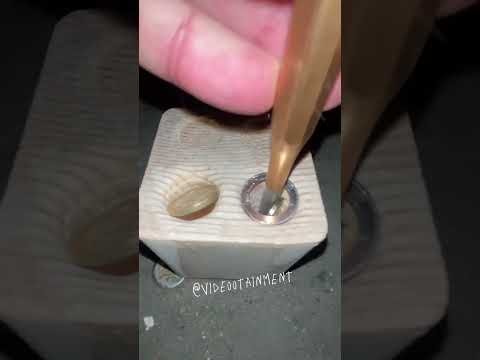 Experiment mit Euro-Münzen. Dieses Video dient ausschließlich zu Unterhaltungszwecken #asmr