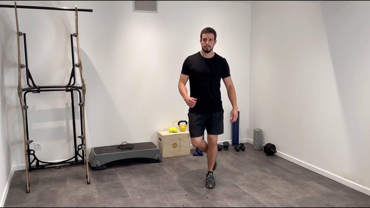 Sauts latéraux sur une jambe