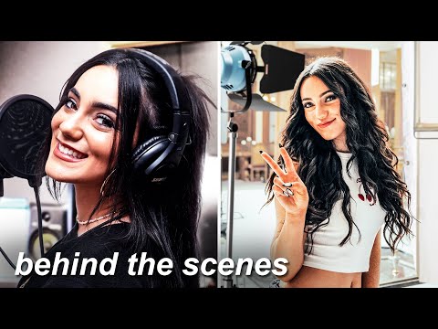 behind the scenes of my newest song release  (vlog, recording studio, music video, video release)