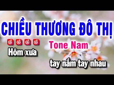 Karaoke Chiều Thương Đô Thị Nhạc Sống Tone Nam | Beat Bảo Hưng