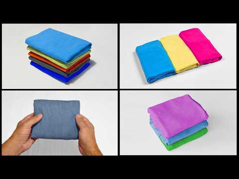 Como DOBLAR la ROPA de verano. Camiseta, shorts, camiseta de tirantes y pantalones deportivos
