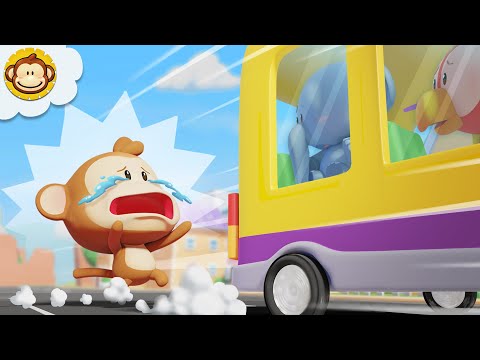 Kartun Anak | JANGAN DITIRU! Tata Lari-Larian Sampai Lupa Bus Sudah Datang 🙉🚌💨