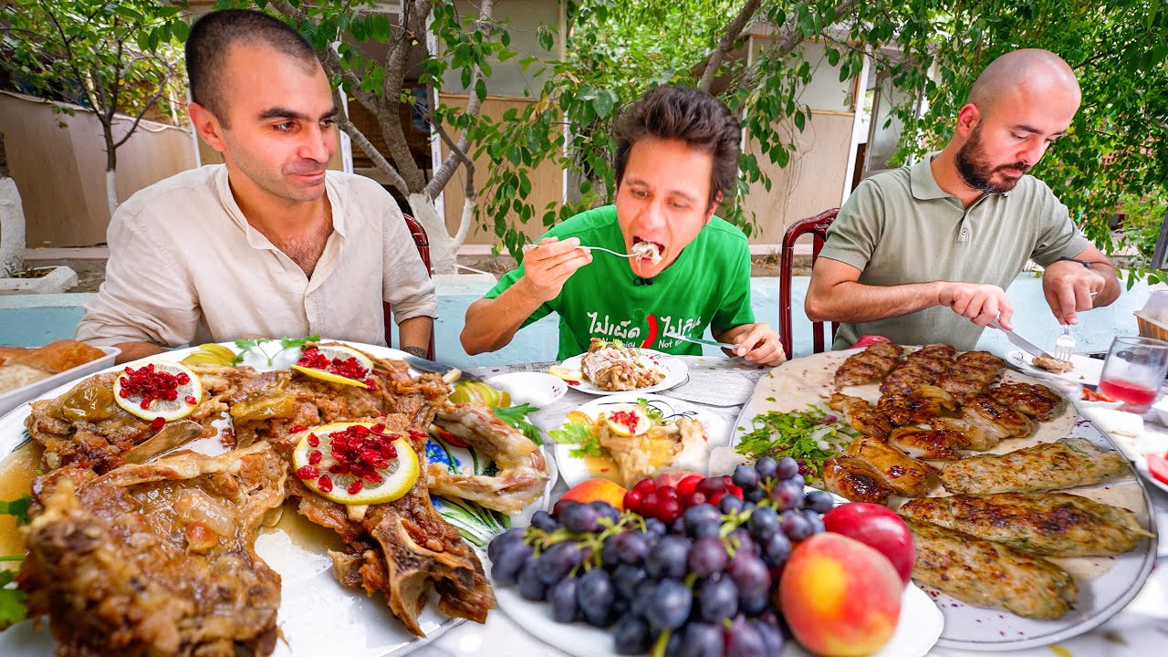 EXTREME Street Food in Azerbaijan! KING OF KEBABS + Local Food in Baku, Azerbaijan!