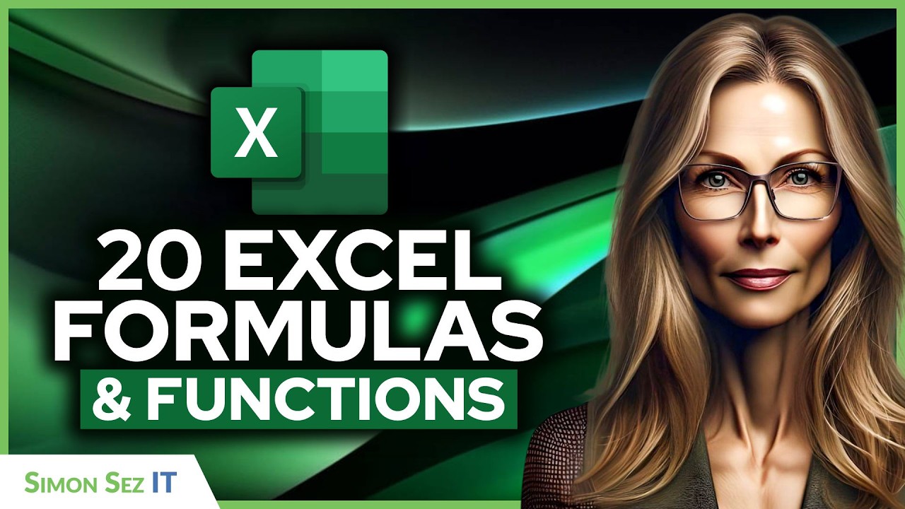 20 Excel Formulas and Functions to Master in 2024 – Excel Formulas and Functions Training Tutorial