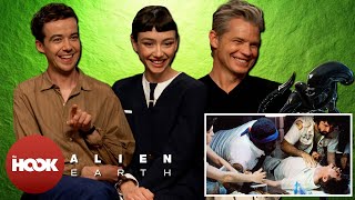 'Alien: Earth' Cast React To Iconic Scenes From The 'Alien' Franchise @TheHookOfficial