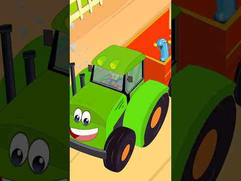 Wheels On The Tractor #shorts #trending #kidssongs #rhymes #preschool