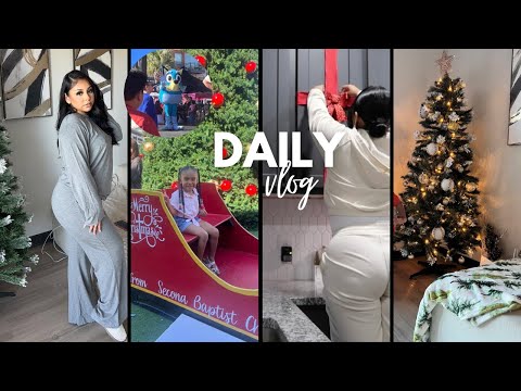 VLOG | CHRISTMAS HOME DECOR+ PUTTING UP THE TREE + DECORATING + FARMERS MARKET + CLEAN WITH ME