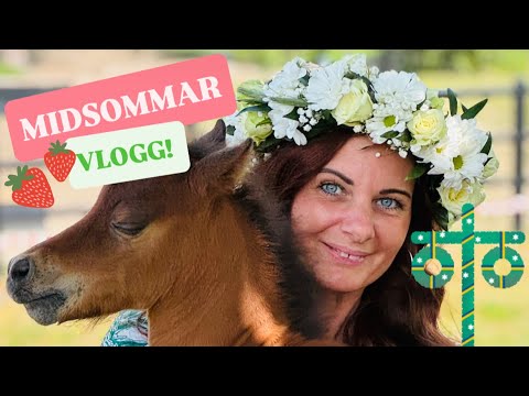 VLOGG! -Jag firar midsommar och hälsar på fölet Nemo.