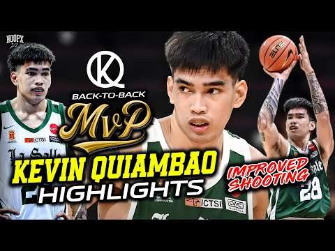 KEVIN QUIAMBAO WINS BACK-TO-BACK MVP! KQ HIGHLIGHTS