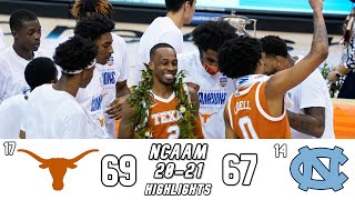 Texas vs North Carolina - NCAAM Highlights - December 2, 2020