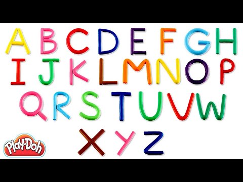 Learn A to Z Alphabets with Play Doh Colors + More Kids Learning Videos