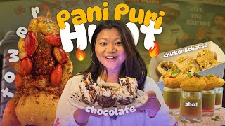 Craziest Pani Puri Hunt in the City! 🍧🍗 From  Pomegranate Pani to Ice Cream Puri! It’s Crazy🤯