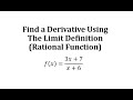 Understanding Derivatives Using the Limit Definition