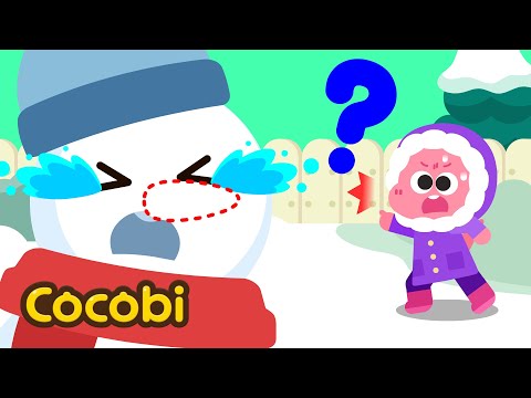¿Dónde está la Nariz del Muñeco de Nieve?⛄🥕 | Canções para Crianças | Cocobi