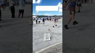 Argentina Fans Take On the Smallest Goal Challenge! 🇦🇷⚽️