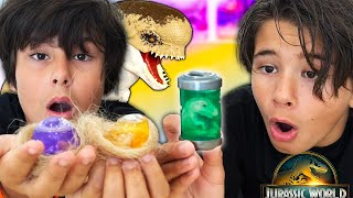 Capsulas de creacion de Dinosaurios!! JURASSIC WORLD REBIRTH Dani y Evan