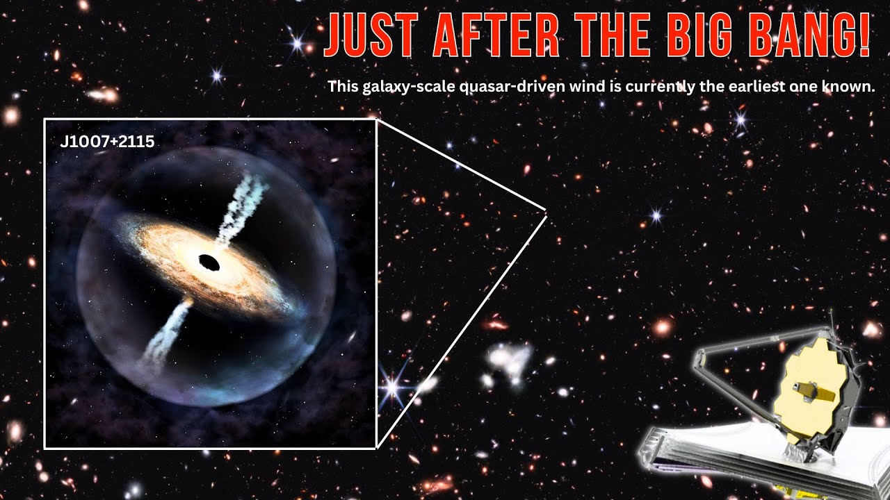 Breaking News! James Webb Telescope Finds An Ancient Black Hole Wind That’s Killing Galaxies