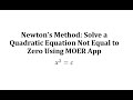 Newton's Method and Square Roots