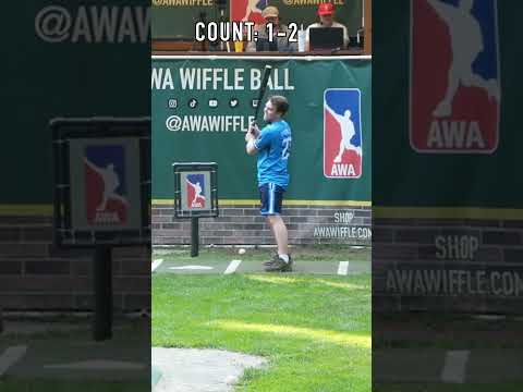 Almost Took Out The Pitcher🤯 #dingersornothing #wiffleball #baseball #shorts