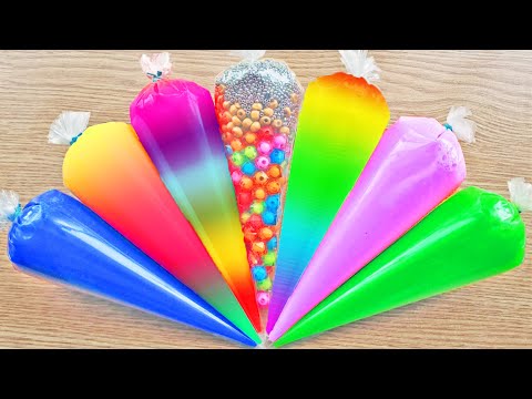 Making Slime with Piping Bags! Most Satisfying Slime Video ASMR #ASMR #PipingBags