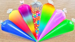 Making Slime with Piping Bags! Most Satisfying Slime Video ASMR #ASMR #PipingBags