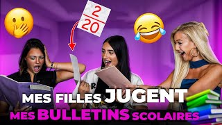 MES FILLES JUGENT MES BULLETINS SCOLAIRES (ELLES SONT CHOQUÉES 😱)