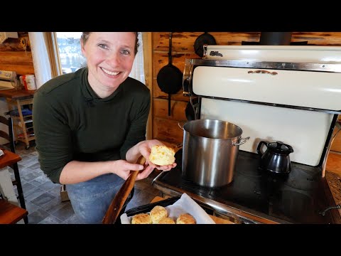 Wood Cookstove Cooking | 1917 Inspired Beef Stew, Biscuit and Lemon Bars