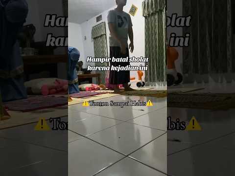 ⚠️MOHON BACA CAPTION⚠️ Video direkam karena ini adalah momen pertama anakku mau diajak untuk sholat.
