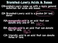 Acid-Base Theories and Properties