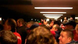 DFB Pokalfinale 09/10 - Bayern vs. Bremen - Bayern Fans in der Berliner U-Bahn