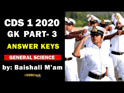 CDS 1 2020 GK General Science Answer Keys [Full...