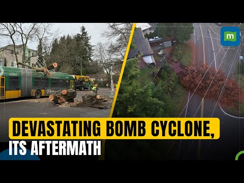 Cyclone Bomb batters northwest U.S. as its aftermath leaves trail of devastation | N18G