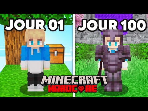 J'ai SURVÉCU 100 Jours sur un SKYBLOCK dans Minecraft Hardcore [Film complet]