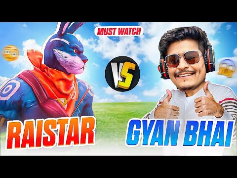 RAISTAR IS BACK GOD LEVEL GAMEPLAY || GYAN GAMING VS RAISTAR ON LIVE STREAM - Garena Free Fire Max