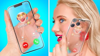 NAJFAJNIEJSZE ETUI NA TELEFON W SZKOLE || Domowe Pomysły i Sztuczki od 123 GO! SCHOOL