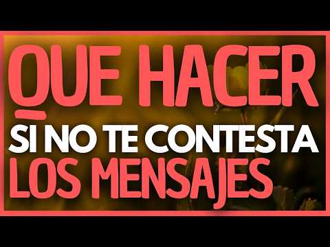 🦋 QUÉ HACER SI NO TE CONTESTA LOS MENSAJES 5 COSAS