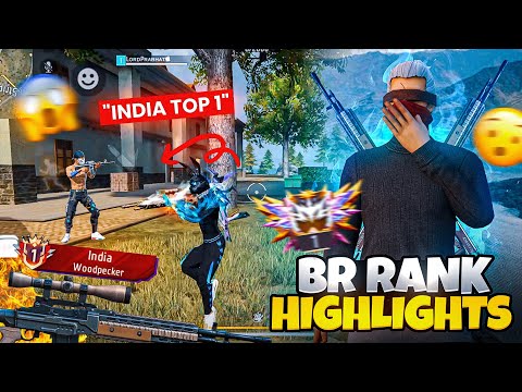 India Top 1 Woodpecker Player 😈 Best Br Ranked Gameplay Highlights 😱🔥