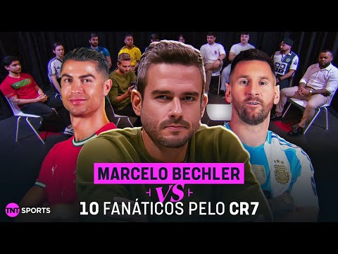 MESSI VS CRISTIANO RONALDO | MARCELO BECHLER DEBATE CONTRA 10 FÃS DO CR7! QUEM É MAIOR?