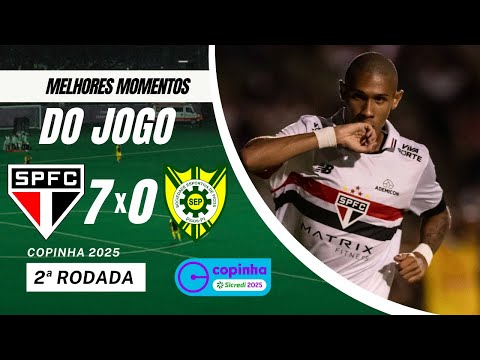 SÃO PAULO 7X0 PICOS  | MELHORES MOMENTOS | GOLS DA  COPINHA 2025 - COPA SP JR