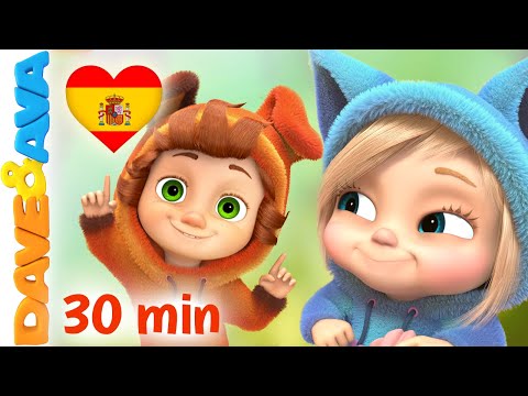 🙂 Cepilla tus Dientes  | Canciones Infantiles | Si Eres Feliz y lo Sabes | Dave and Ava en Español 🙂