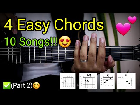 4 Easy Chords, 10 Songs!!!😍 (Part 2)