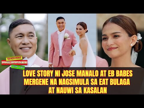 Love Story ni Jose Manalo at EB Babes Mergene na nagsimula sa Eat Bulaga na nauwi sa Kasalan