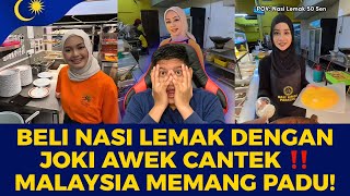Beli Nasi Lemak Dengan Joki Awek Cun! Malaysia Memang Padu 🔥🇲🇾