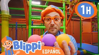 Bolas de colores en el patio de juegos 🟣🟠🟢 Blippi Español | Videos educativos para niños