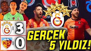 ŞAMPİYON GALATASARAY - 5. YILDIZI TAKTIK - ÜSTÜSTE 3.KEZ ŞAMPİYONLUK | Galatasaray 3-0 Kayserispor